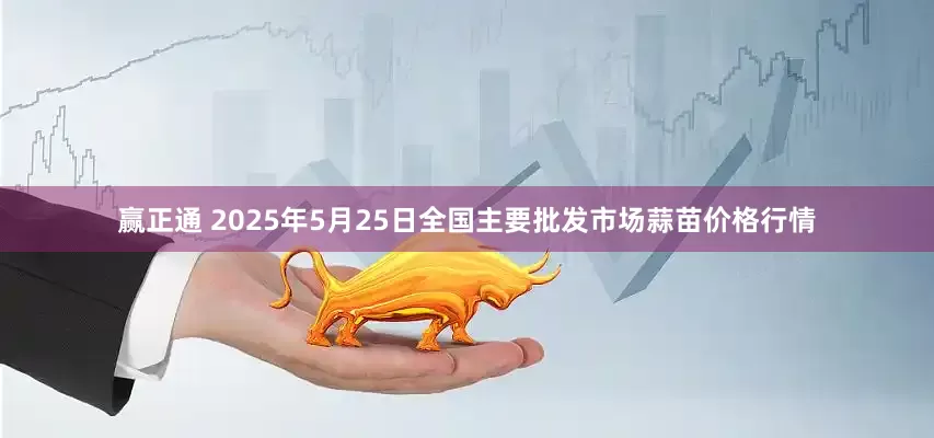 赢正通 2025年5月25日全国主要批发市场蒜苗价格行情