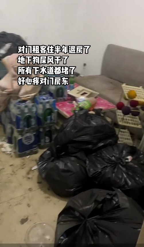 华信配资 女租客退房现“垃圾场”，疑似房东干呕掩鼻逃出，辖区派出所回应正在处理