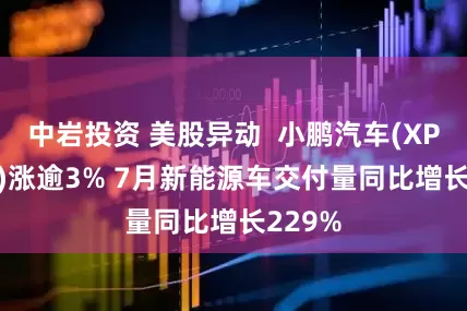 中岩投资 美股异动  小鹏汽车(XPEVUS)涨逾3% 7月新能源车交付量同比增长229%